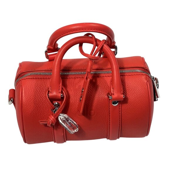 ALO Yoga Mini Voyage Bag in Italian Red Leather - Picture 6 of 9